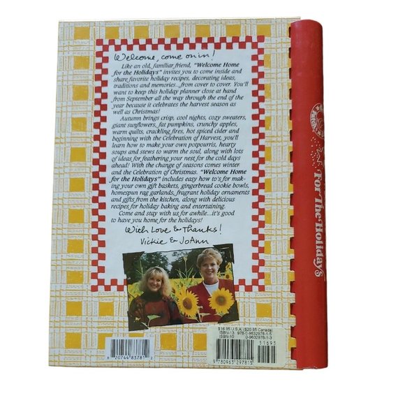 Welcome Home for the Holidays Cookbook [ Gooseberry Patch ] Used - Good - Picture 2 of 7